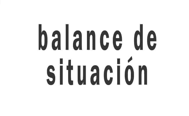 balance de situación