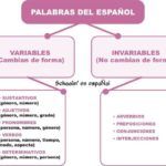 Palabras del Español variables e invariables