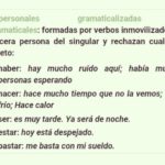 Oraciones impersonales