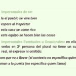 Oraciones impersonales